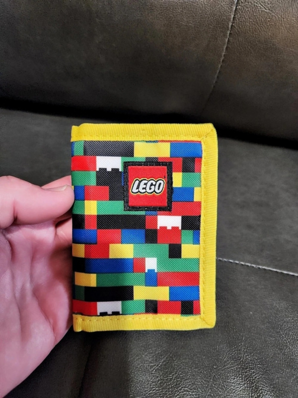 LEGO Brick Wall Tri-Fold Wallet Multicolor & Yellow